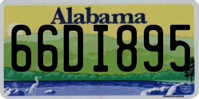 AL license plate 66DI895