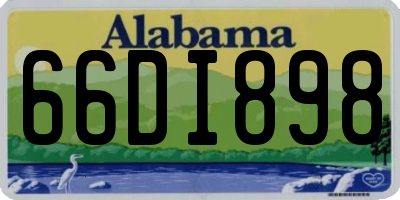 AL license plate 66DI898