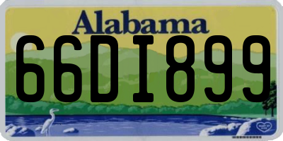 AL license plate 66DI899