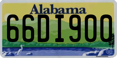 AL license plate 66DI900