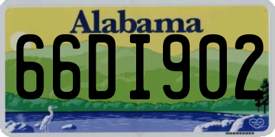 AL license plate 66DI902