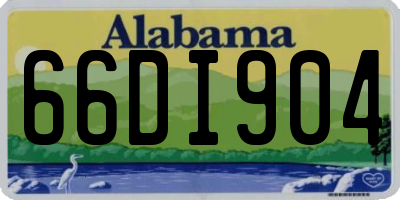 AL license plate 66DI904