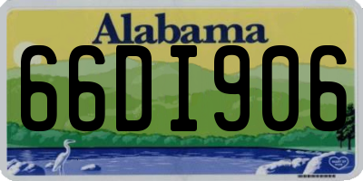 AL license plate 66DI906