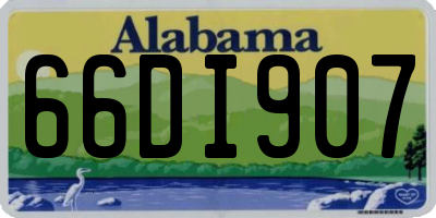 AL license plate 66DI907