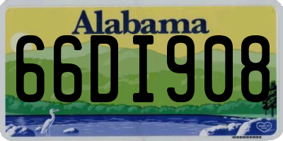 AL license plate 66DI908