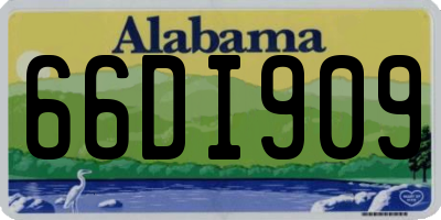 AL license plate 66DI909