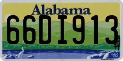 AL license plate 66DI913