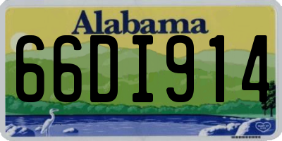 AL license plate 66DI914