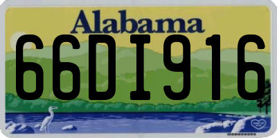 AL license plate 66DI916
