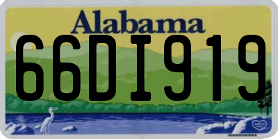 AL license plate 66DI919