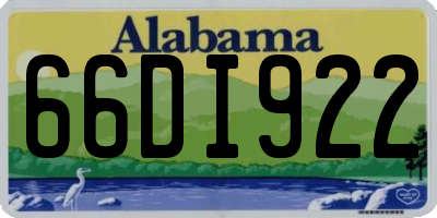 AL license plate 66DI922