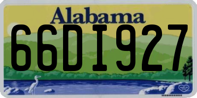 AL license plate 66DI927