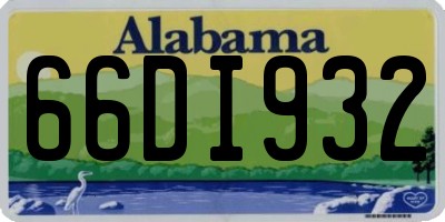 AL license plate 66DI932
