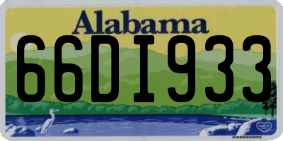 AL license plate 66DI933