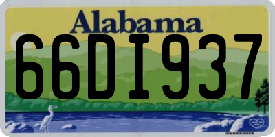 AL license plate 66DI937