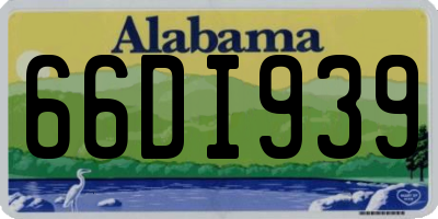 AL license plate 66DI939