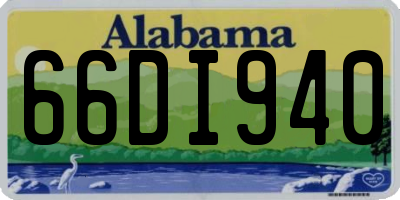AL license plate 66DI940