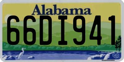 AL license plate 66DI941