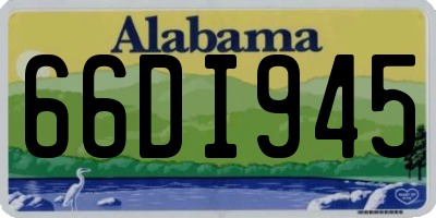 AL license plate 66DI945