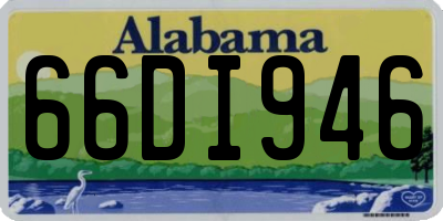 AL license plate 66DI946