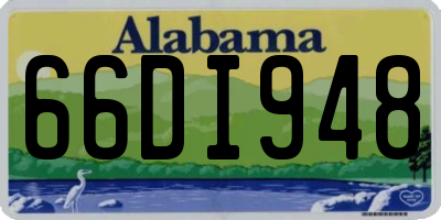 AL license plate 66DI948