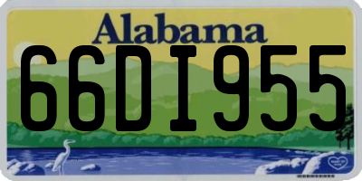 AL license plate 66DI955
