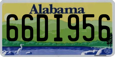 AL license plate 66DI956