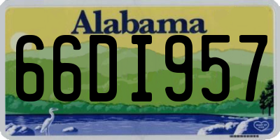 AL license plate 66DI957