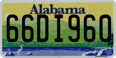 AL license plate 66DI960