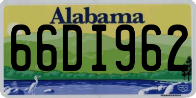 AL license plate 66DI962