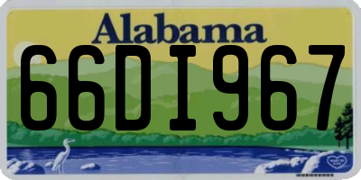 AL license plate 66DI967