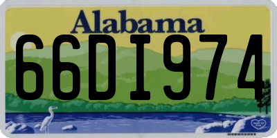 AL license plate 66DI974