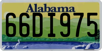 AL license plate 66DI975