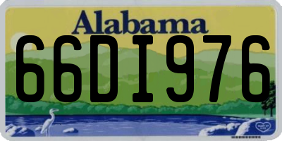 AL license plate 66DI976