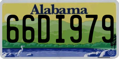 AL license plate 66DI979
