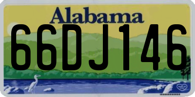 AL license plate 66DJ146
