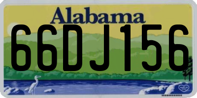 AL license plate 66DJ156