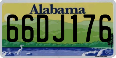AL license plate 66DJ176
