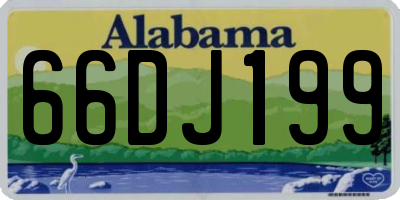 AL license plate 66DJ199
