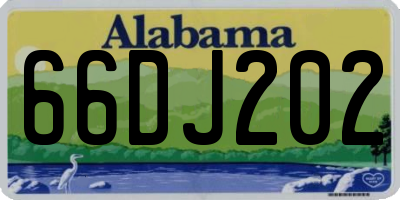 AL license plate 66DJ202