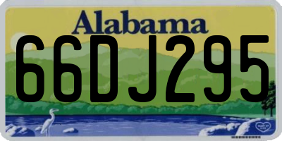 AL license plate 66DJ295