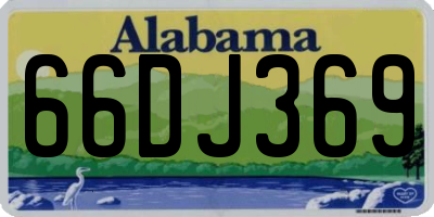 AL license plate 66DJ369
