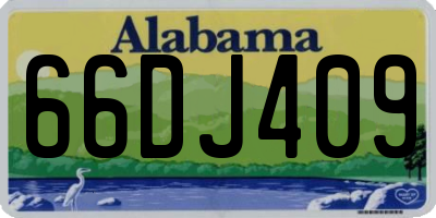 AL license plate 66DJ409
