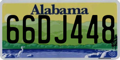 AL license plate 66DJ448