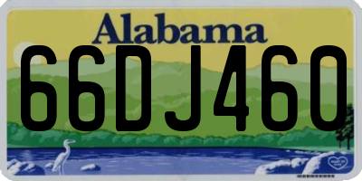 AL license plate 66DJ460