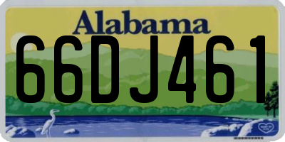 AL license plate 66DJ461