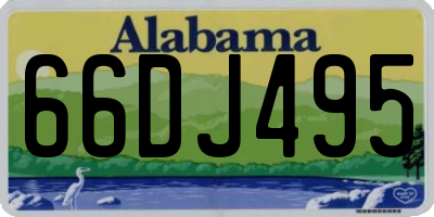 AL license plate 66DJ495