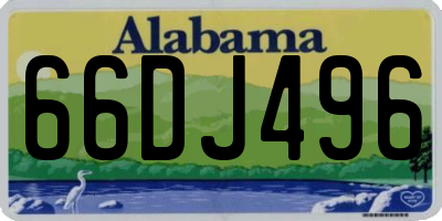 AL license plate 66DJ496