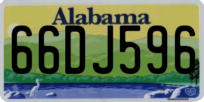 AL license plate 66DJ596