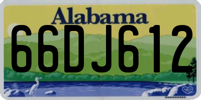 AL license plate 66DJ612